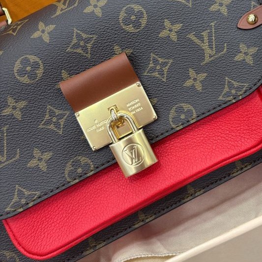 閒置新 路易威登/Louis Vuitton 老花Vaugirard鎖頭郵差包-9