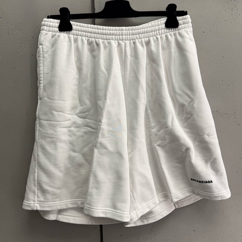 二手Balenciaga白色運動棉短褲