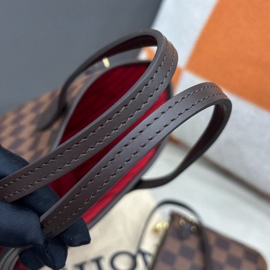 閒置新 路易威登/Louis Vuitton 棋盤格小號Neverfull 芯片款-5