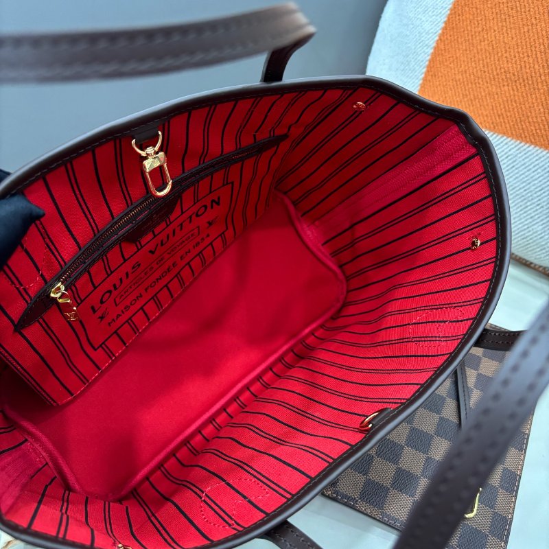 閒置新 路易威登/Louis Vuitton 棋盤格小號Neverfull 芯片款-9