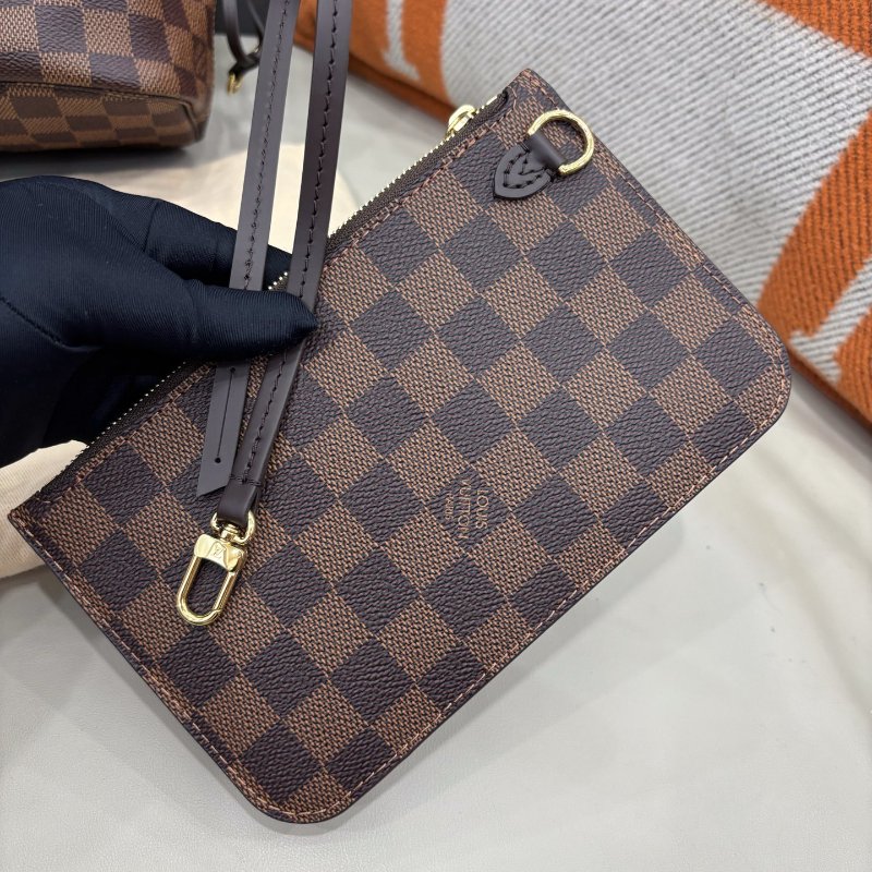 閒置新 路易威登/Louis Vuitton 棋盤格小號Neverfull 芯片款-10