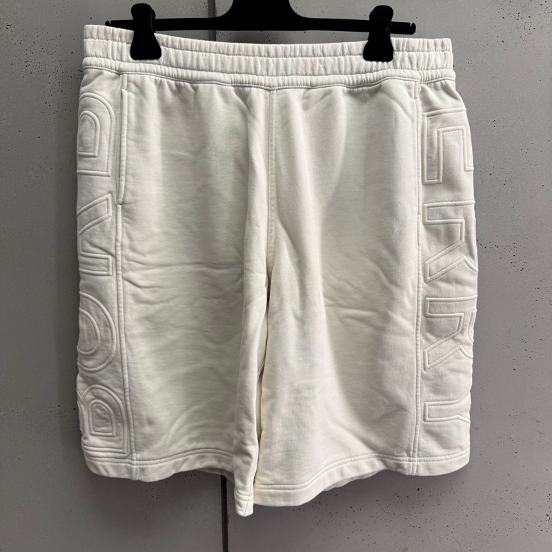 二手Burberry米色運動棉短褲-0