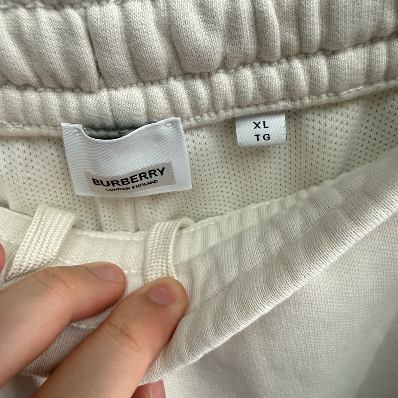 二手Burberry米色運動棉短褲-7