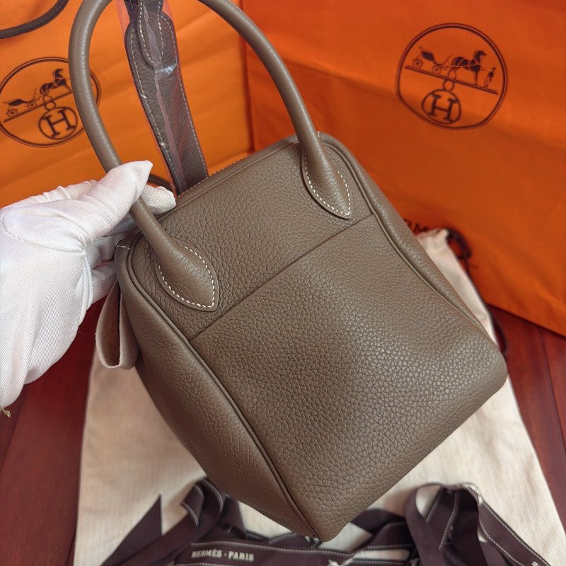 閒置新 Hermes愛馬仕 Lindy30 大象灰銀扣 Togo皮-3