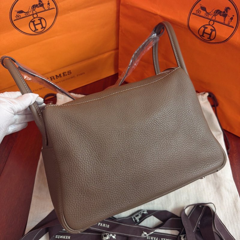 閒置新 Hermes愛馬仕 Lindy30 大象灰銀扣 Togo皮-6