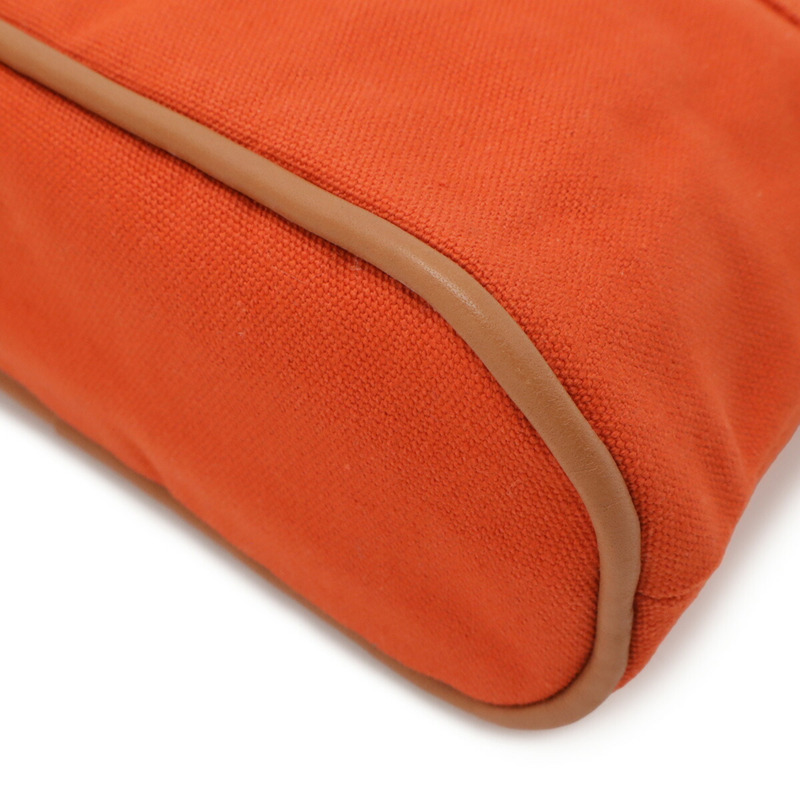 愛馬仕 Bolide Pouch 20 手提包 多功能帆布皮革 紅色橙色-3