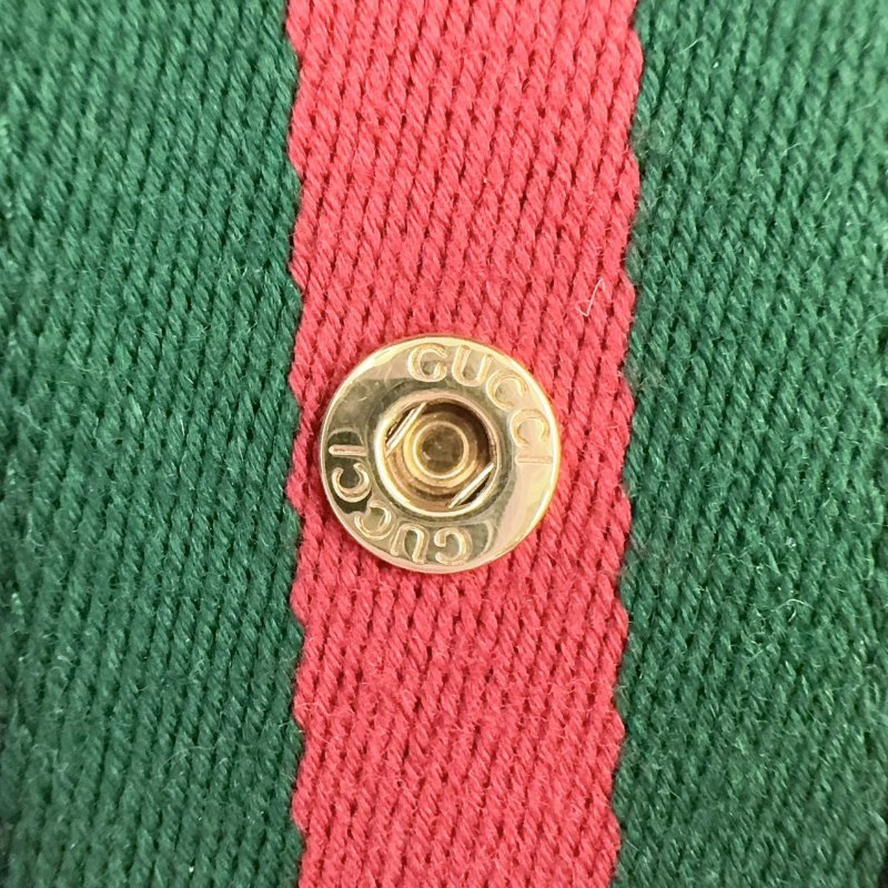 GUCCI老花拼綠紅綠織帶OPHIDIA下蓋零錢短夾598662-14