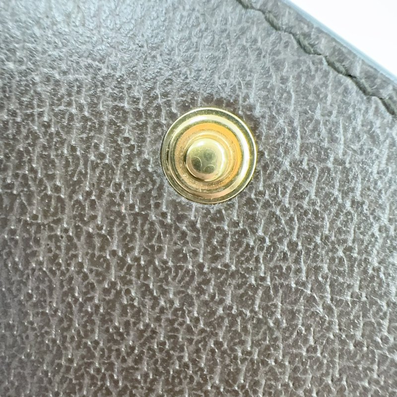 GUCCI老花拼綠紅綠織帶OPHIDIA下蓋零錢短夾598662-15