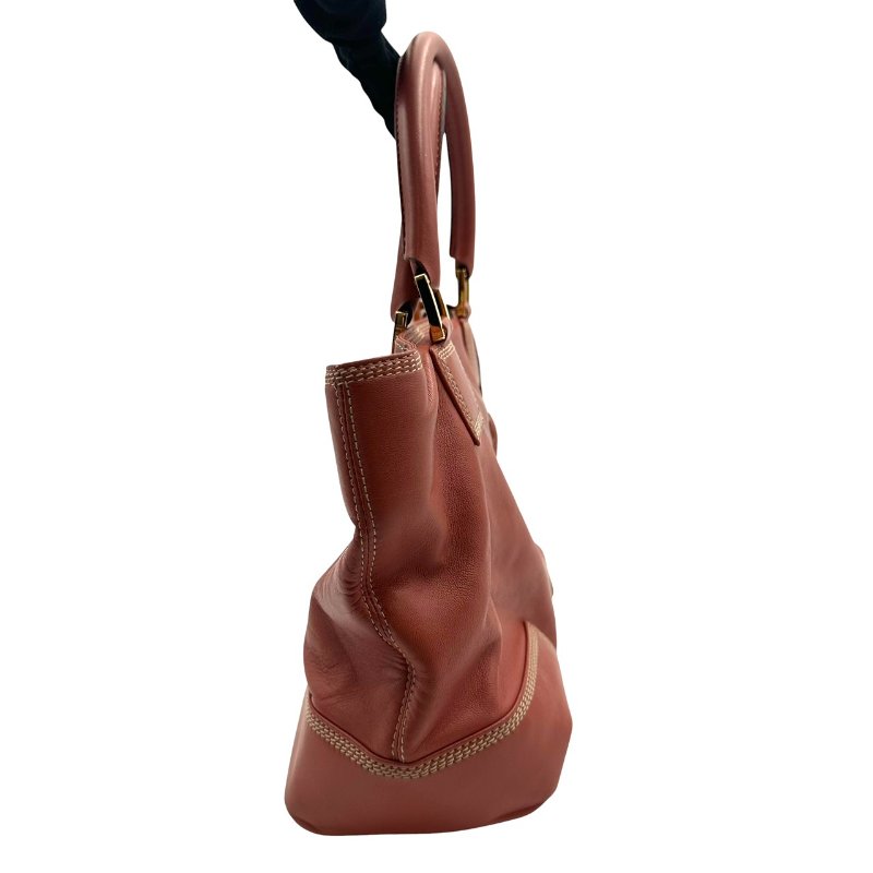 【美收精品】LOEWE 深粉色手提包 C-396【隔月月中將轉賣至日本 上架期限30天】-3