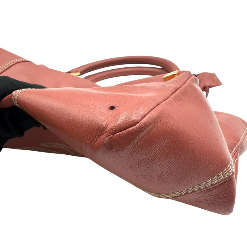 【美收精品】LOEWE 深粉色手提包 C-396【隔月月中將轉賣至日本 上架期限30天】-6