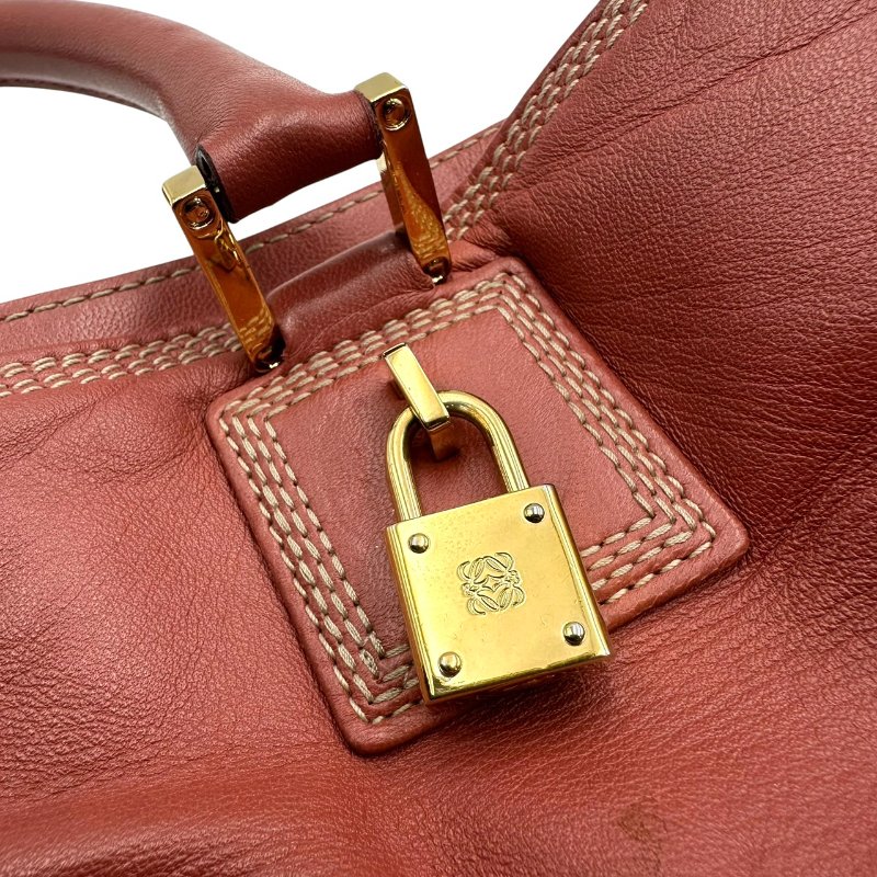 【美收精品】LOEWE 深粉色手提包 C-396【隔月月中將轉賣至日本 上架期限30天】-15