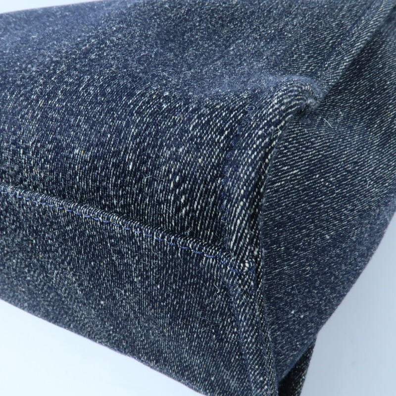 CHANEL 帆布Deauville Tote銀扣鏈帶手挽肩背兩用袋-7