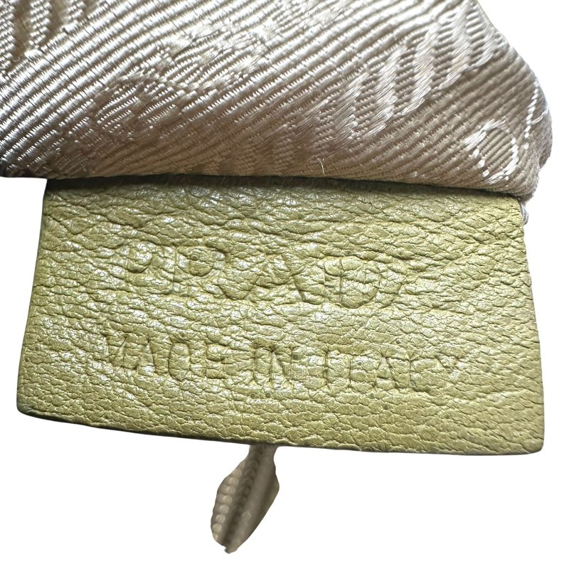 【美收精品】Prada 芥末綠手提包 C-395【隔月月中將轉賣至日本 上架期限30天】-12