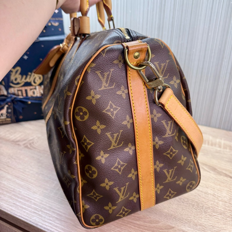 LV M41418 KEEPALL 45背帶款兩用旅行包旅行袋-5