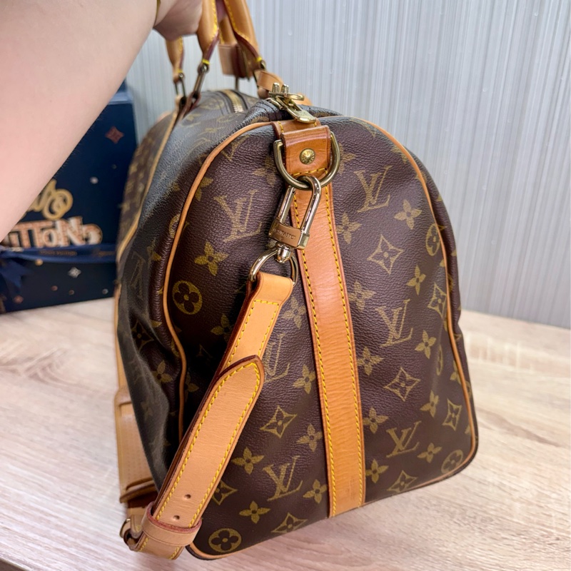 LV M41418 KEEPALL 45背帶款兩用旅行包旅行袋-6
