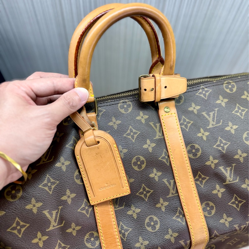 LV M41418 KEEPALL 45背帶款兩用旅行包旅行袋-11