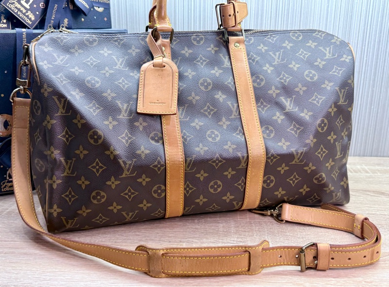 LV M41418 KEEPALL 45背帶款兩用旅行包旅行袋-25