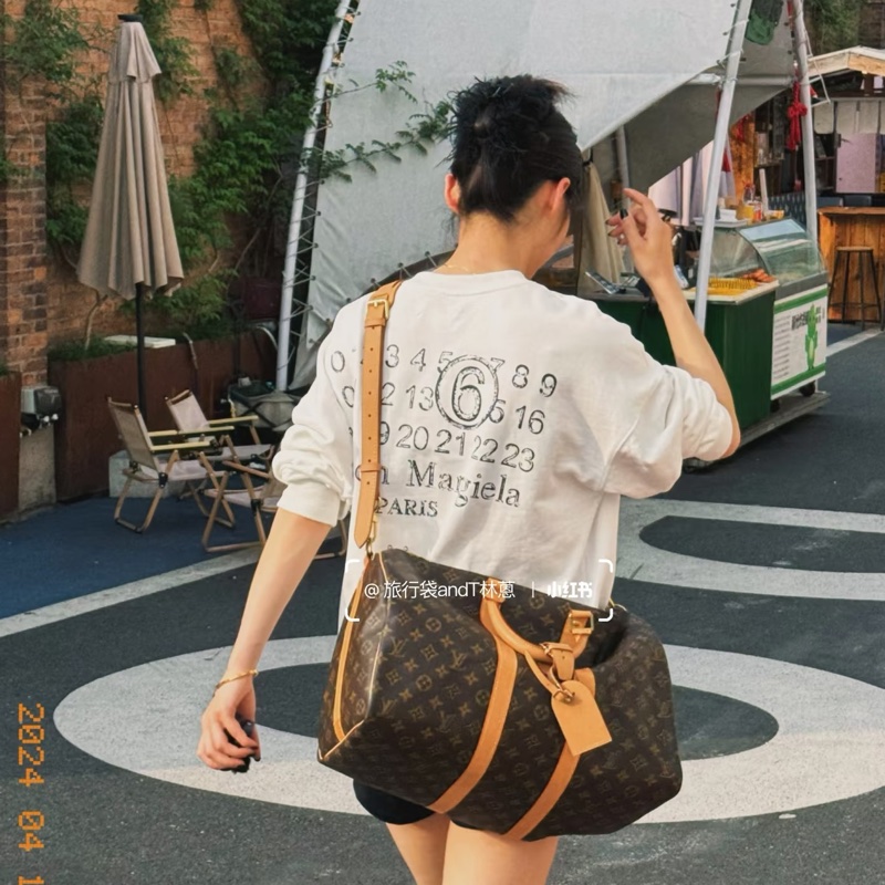 LV M41418 KEEPALL 45背帶款兩用旅行包旅行袋-42
