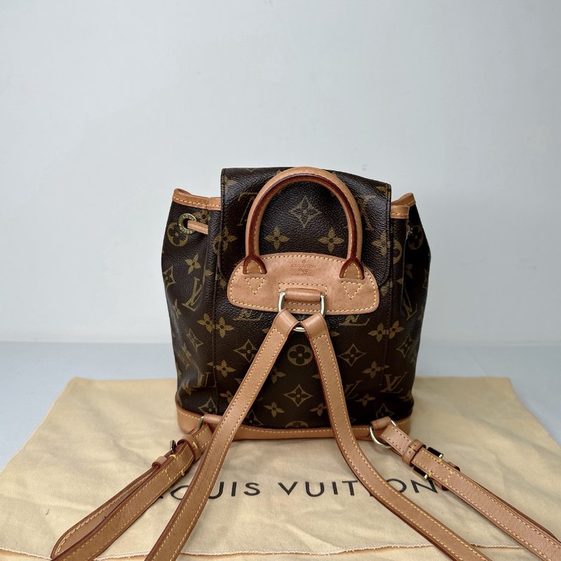 LV 老花小號迷你雙肩包-1