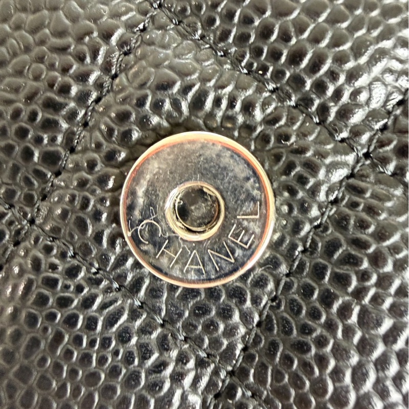 CHANEL｜ 經典款WOC 黑銀-7