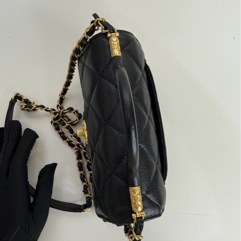 CHANEL｜ 黑金手柄斜挎包 24A-3