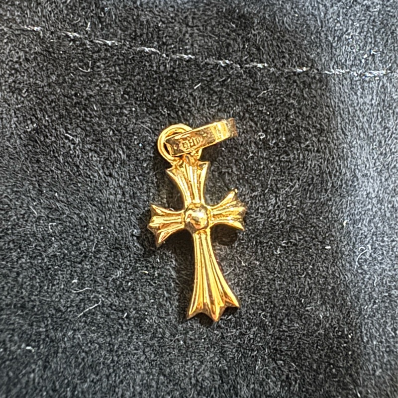 chrome hearts 22k克羅心白鑽十字架-2
