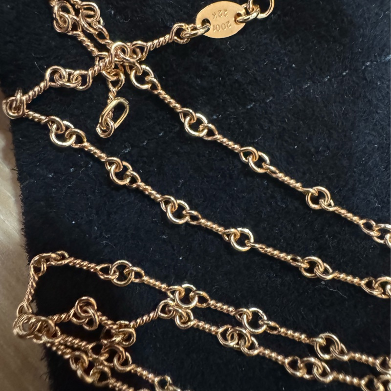 chrome hearts 22k竹節項鍊-1