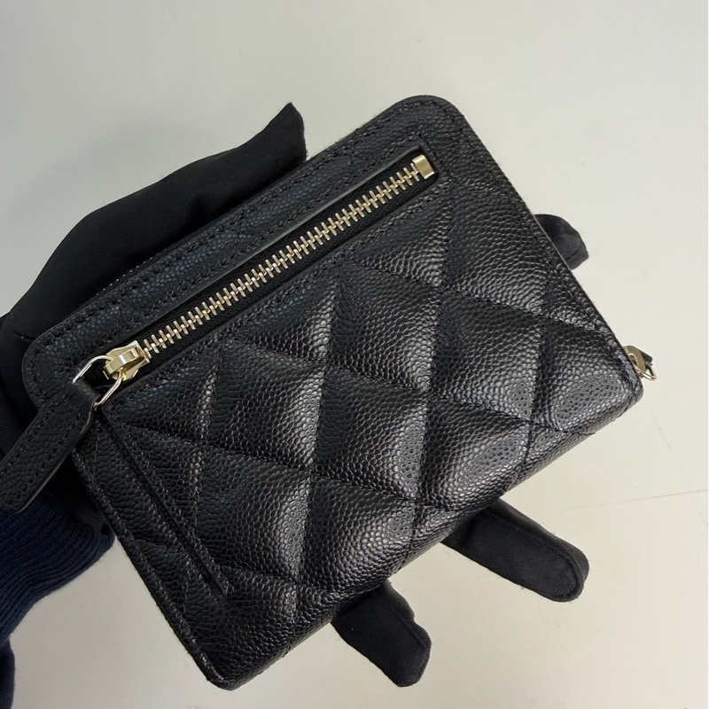 CHANEL｜大ㄇ拉鍊錢包-4