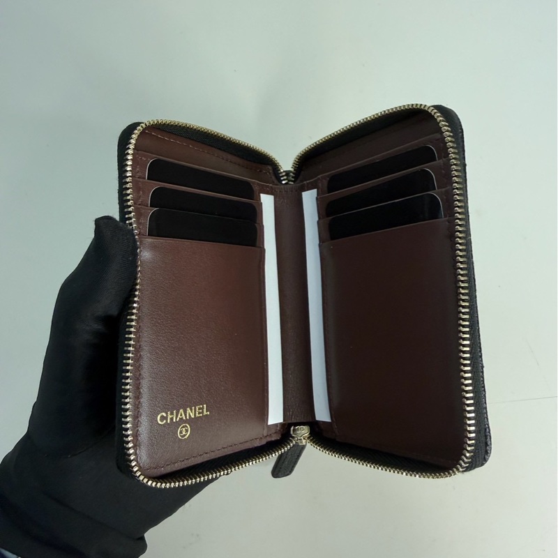 CHANEL｜大ㄇ拉鍊錢包-5