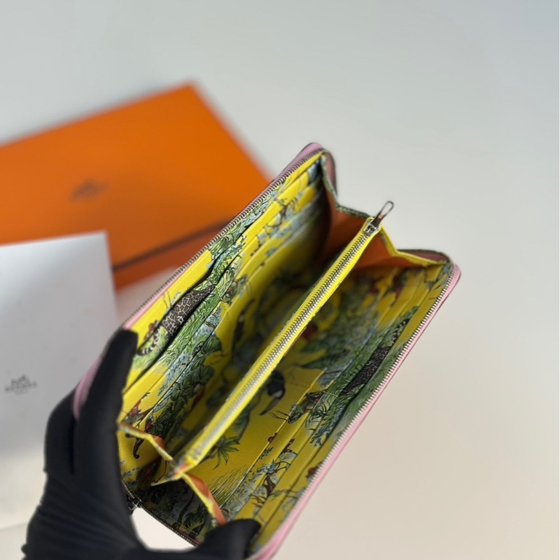 Hermes｜絲巾長夾 招財鑽豹-0