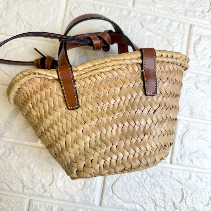 凱旋門草編包Celine Nano Triomphe Basket Bag (Classic Panier) 金棕色-1