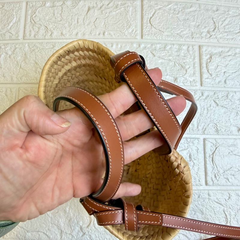 凱旋門草編包Celine Nano Triomphe Basket Bag (Classic Panier) 金棕色-3