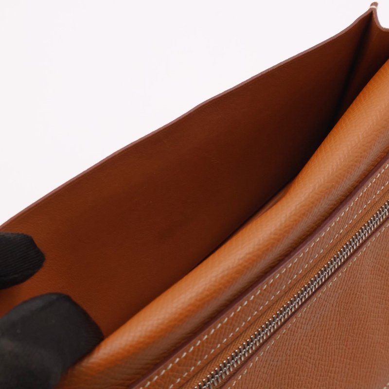 HERMES Bearn雙折長夾 - 金棕銀 D-9