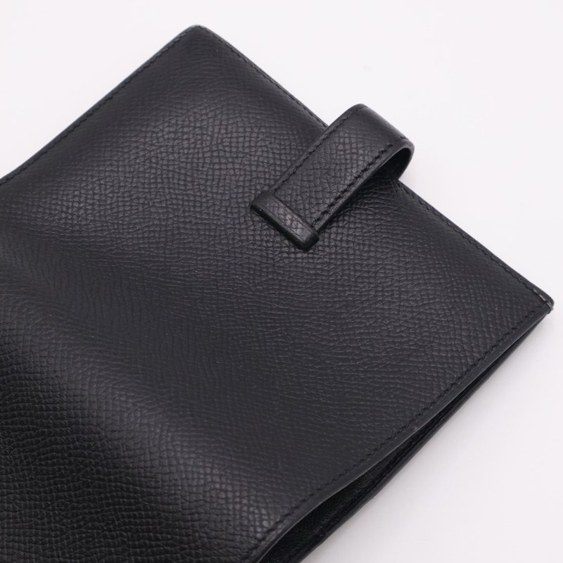 HERMES Bearn雙折短夾 - 黑玫瑰金 D-8