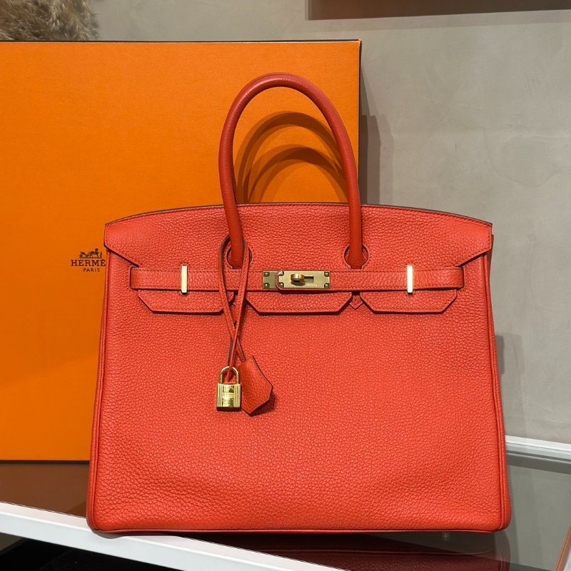 HERMES Birkin 35 - 番茄紅金 🅀-0