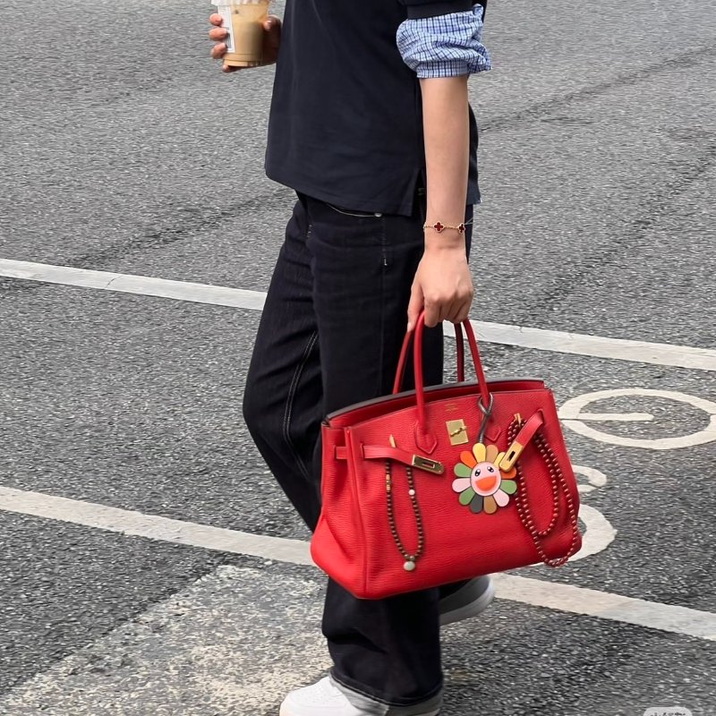 HERMES Birkin 35 - 番茄紅金 🅀-1