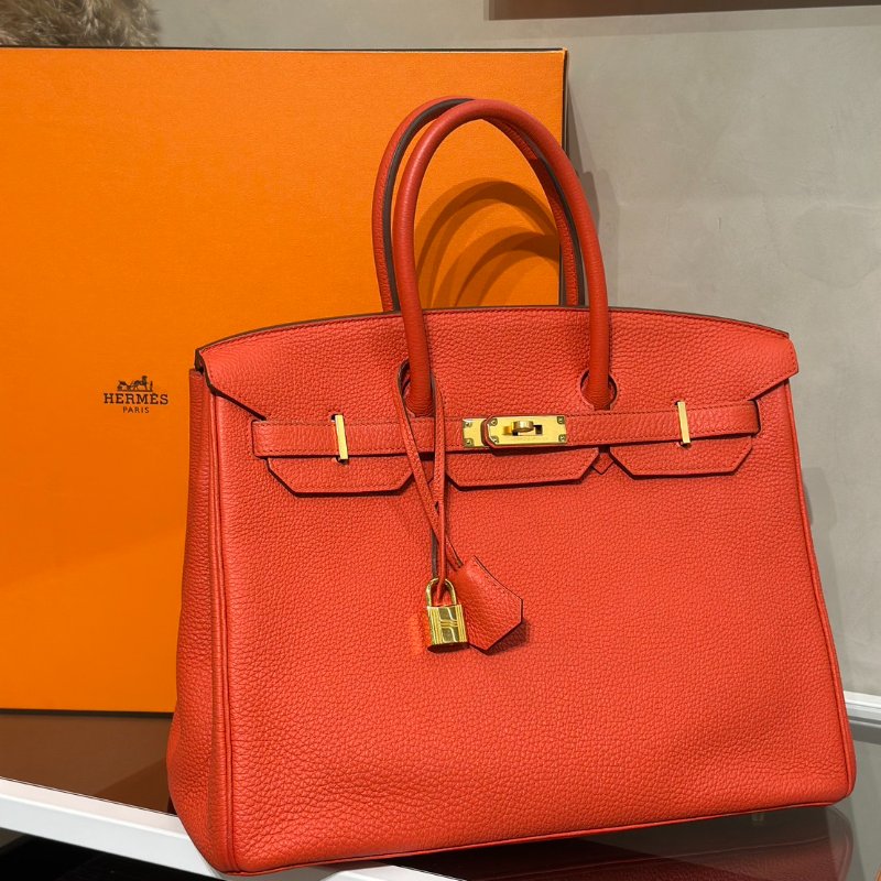 HERMES Birkin 35 - 番茄紅金 🅀-2