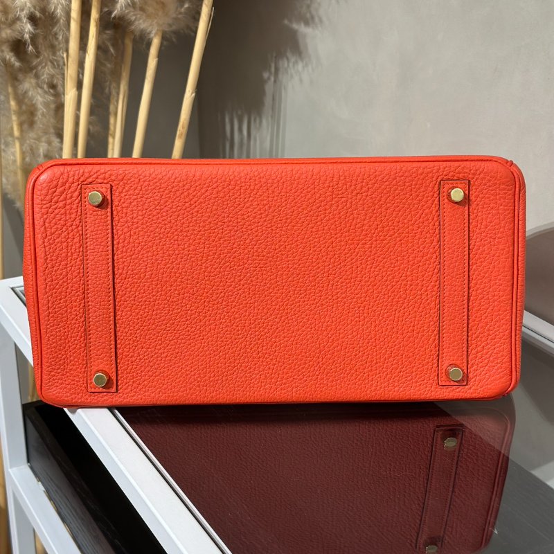 HERMES Birkin 35 - 番茄紅金 🅀-5