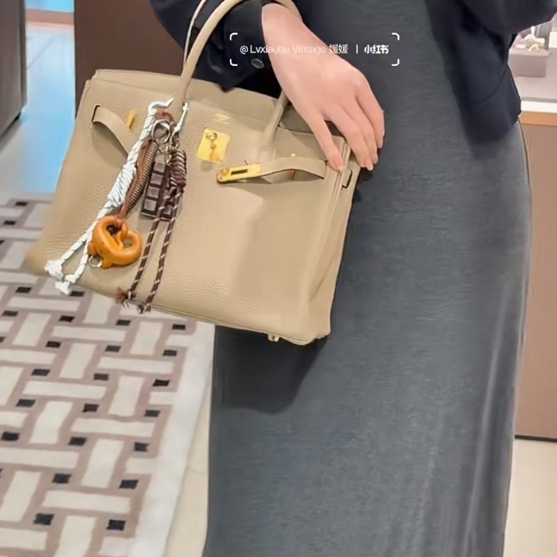 HERMES Birkin 30 - 風衣灰金 Z-1