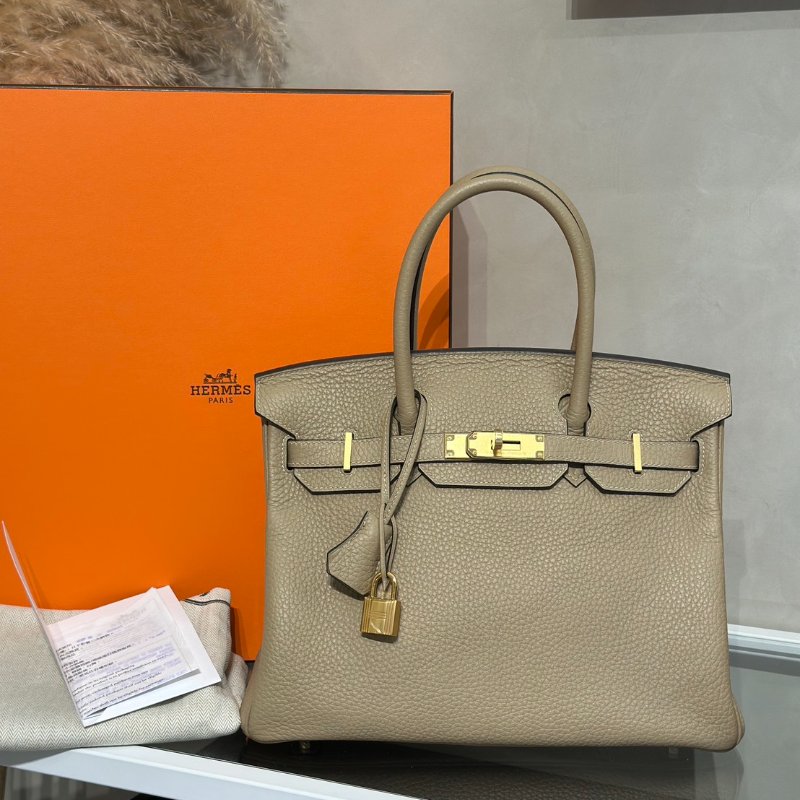 HERMES Birkin 30 - 風衣灰金 Z-8
