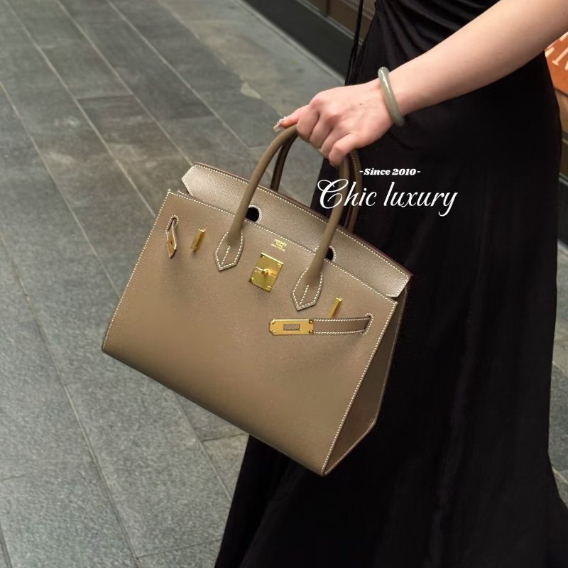 HERMES Birkin 30 - 大象灰金 Z-1