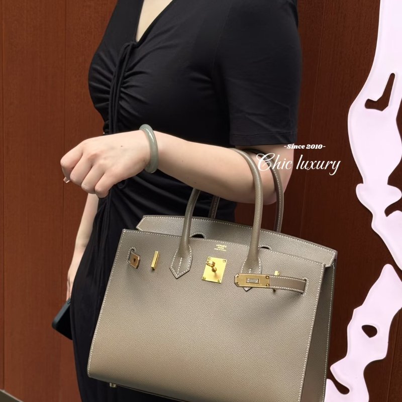 HERMES Birkin 30 - 大象灰金 Z-9