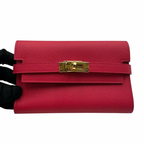 【美收精品】HERMES C-418粉色皮夾【隔月月中將轉賣至日本 上架期限30天】