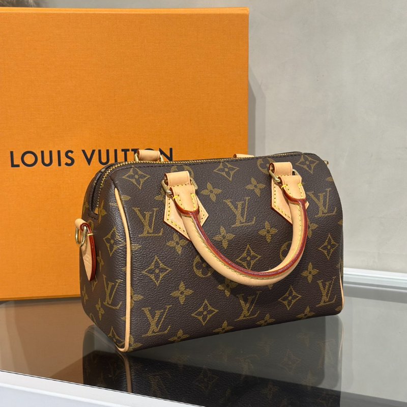 LOUIS VUITTON Speedy bandouliere 20 - 米邊背帶-2
