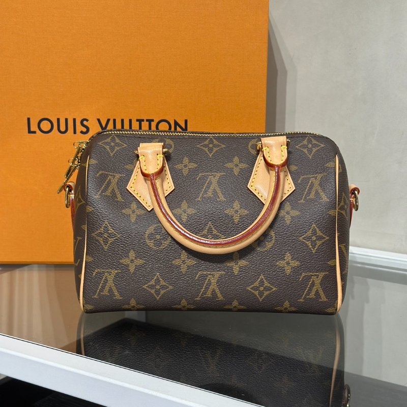 LOUIS VUITTON Speedy bandouliere 20 - 米邊背帶-4