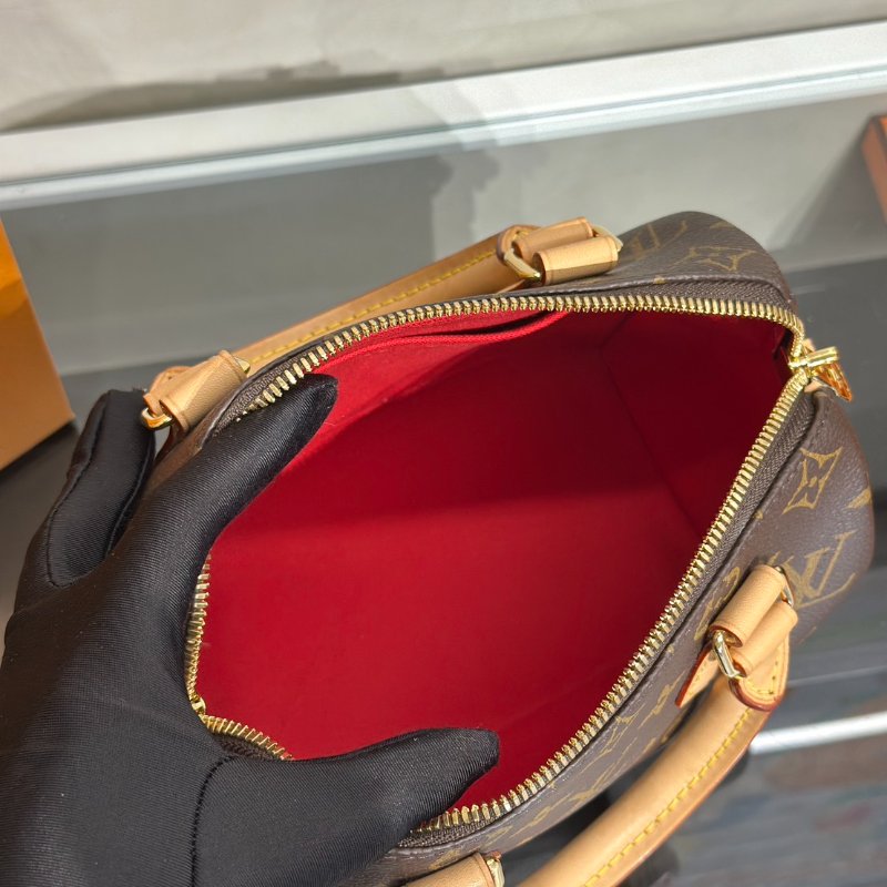 LOUIS VUITTON Speedy bandouliere 20 - 米邊背帶-12