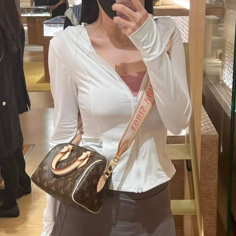 LOUIS VUITTON Speedy bandouliere 20 - 米邊背帶-14