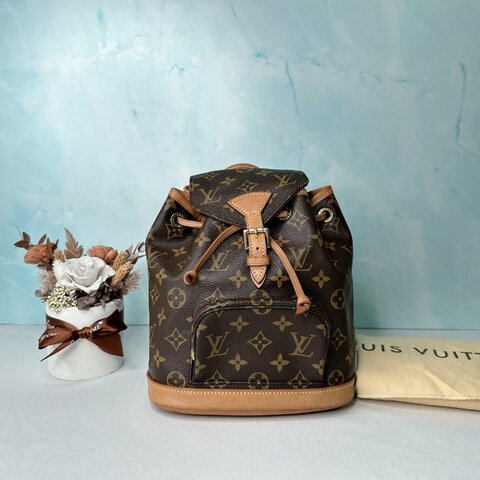 LV 老花小號mini雙肩包