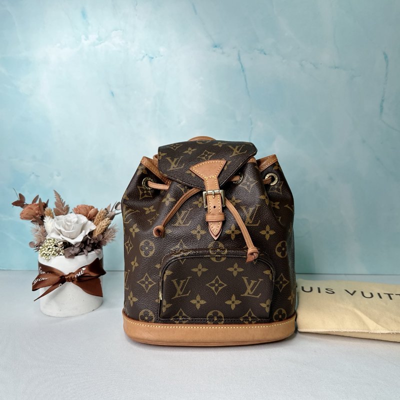 LV 老花小號mini雙肩包-0