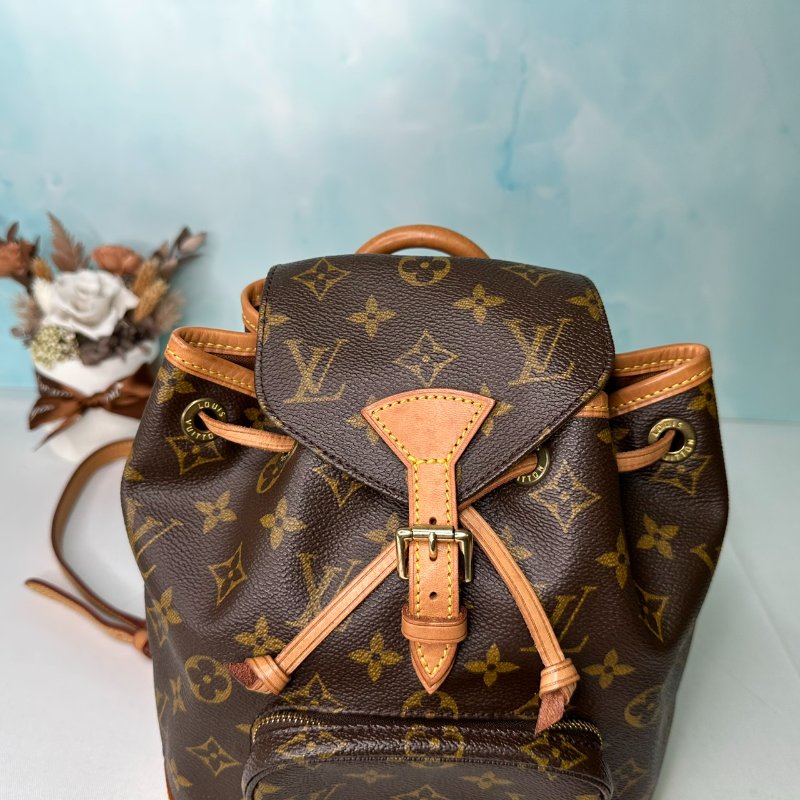 LV 老花小號mini雙肩包-5